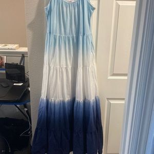 NWOT Pink Lily dip dyed maxi dress